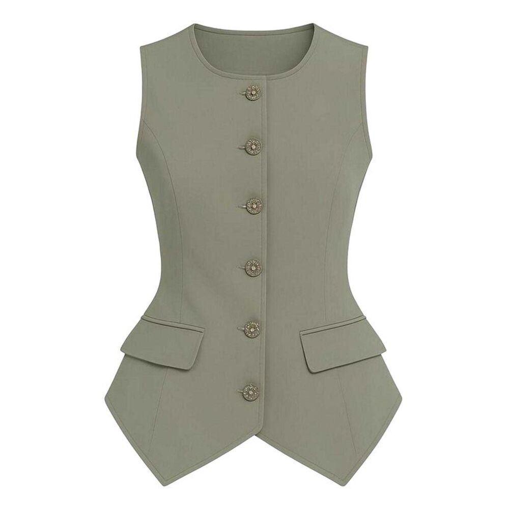 I Saw It First Womens/Ladies Vest / Khaki Green